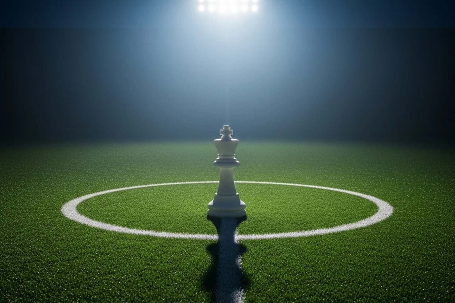 Schachfigur auf einem Fußballfeld — ELO-Ratings übertragen vom Schach auf den Fußball